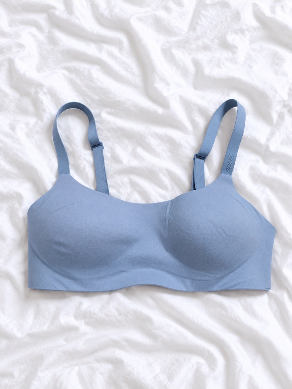 aerie Sky Blue Wireless Seamless Bra